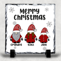 Grand Parents Christmas Gonk With 1 Son Slate